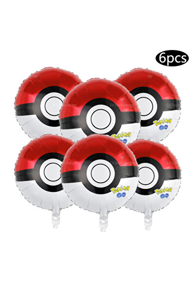 Miniso مجموعة أخرى من 6 قطع من البالونات المعدنية ذات الطابع الكرتوني بوكيمون...