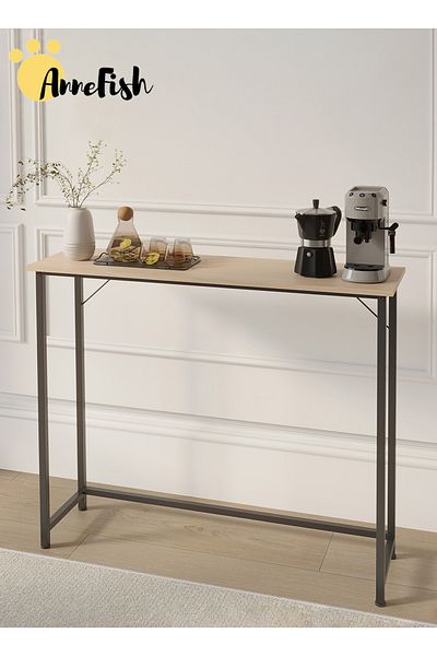 AnneFish 100*30*90cm Console Table Sofa Coffee Corner Display Shelf Entryway Table Couch Hallway Entrance