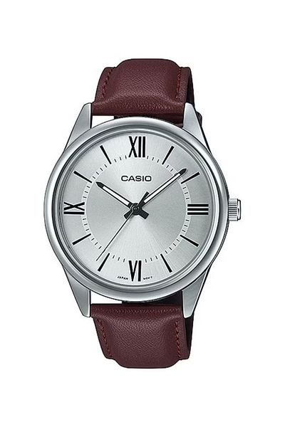 Casio Men's Leather Analog Watch