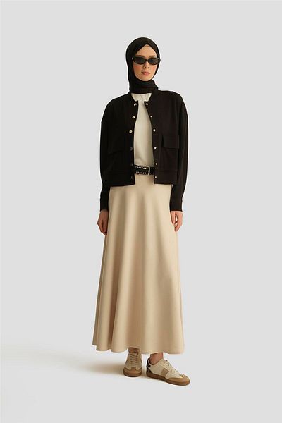 Armine Judge Collar Modal Jacket 25Yd4233-1 Black