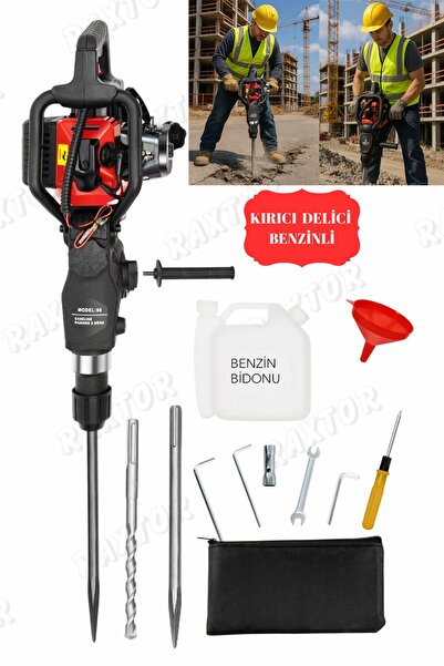 RAXTOR Darbeli Benzinli 11 Kg Hilti Kırıcı Ve Delici Benzinli Hilti