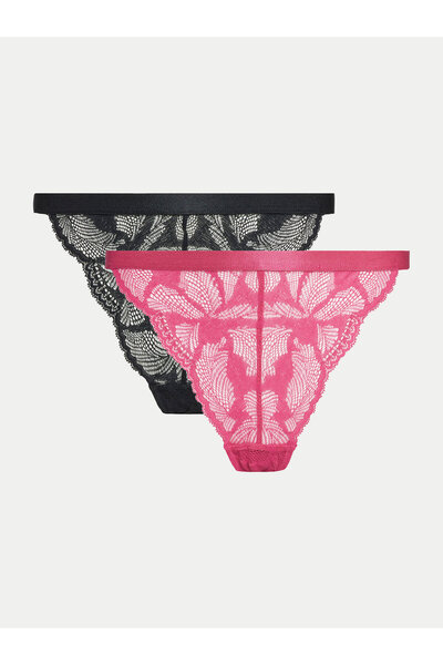 DORINA Women's Set of 2 pairs of thongs FXST0015LA166 Black, Pink