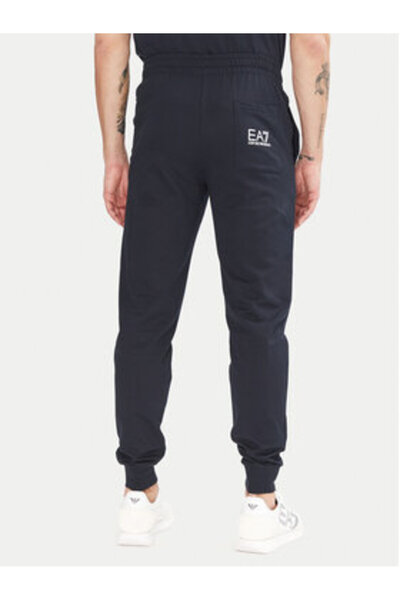 EA7 Emporio Armani Pantaloni de trening albaștri pentru bărbați EA7 EMPORIO A...