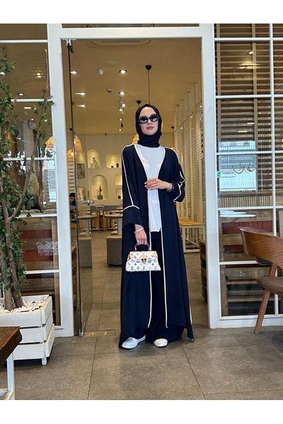 NS Moda Hijab Dream Suit Navy Blue Model-540