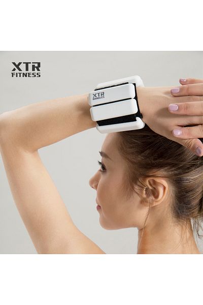 XTR Fitness Professional Adjustable Wrist Weight for Hand and Foot Black 1 kg X 2 Pcs