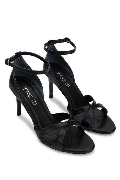 Tamer Tanca Women's Vegan Black Heeled Shoes