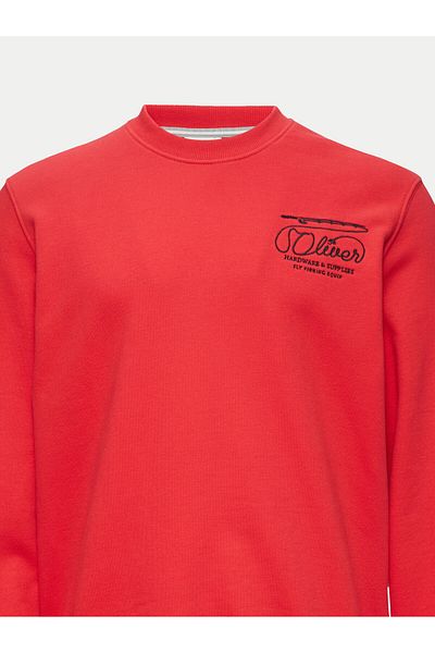 s.Oliver s oliver Mens Sweatshirt 10.3.11.14.140.2153489 Red