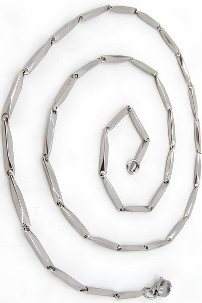 Takı Dükkanı Cube Triangle Model Steel Men's Necklace Chain Eck38k