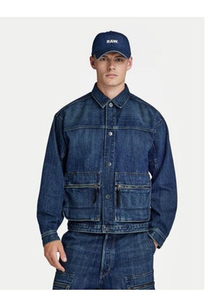 G-STAR RAW Geacă de denim pentru bărbați G-Star Raw D24330-D577 Albastră