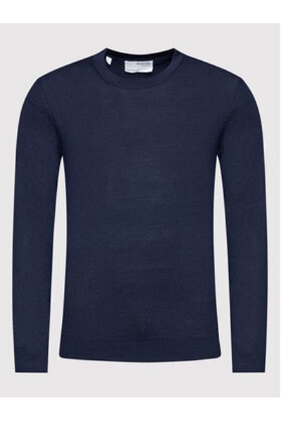 Selected Homme Pulover bărbătesc 16079772 Bleumarin