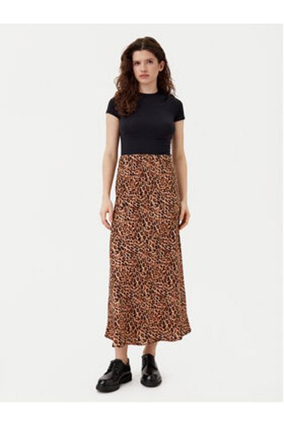 PIECES Fustă midi pentru femei 17116541 Negru