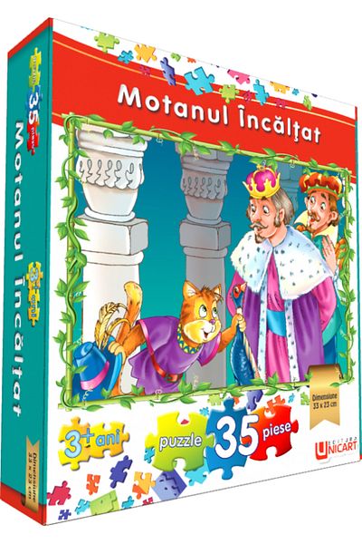 Editura Unicart Puzzle 35 pieces - Puss in Boots 33x23 cm
