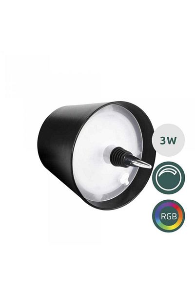 Samus Lampa LED de masa pentru sticla de vin Samus SLV145-300LM 3W 3000K RGB DIMMER Butoane Touch CCT Neag