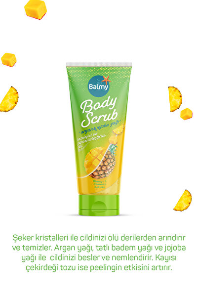 Balmy Mango Ananas Aromalı, Besleyici, Arındırıcı, Nemlendirici Vücut Peelingi 250 g