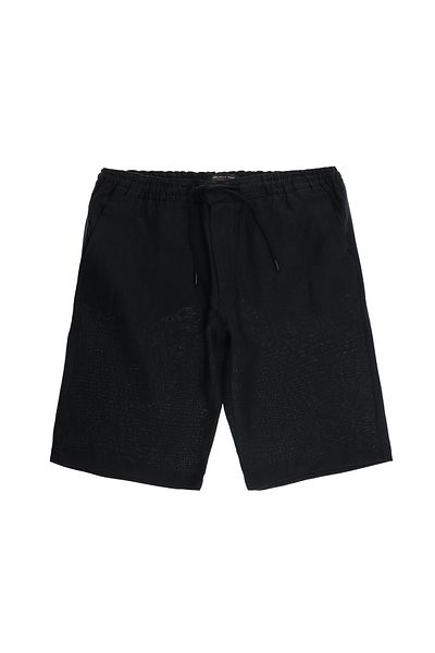 Kiğılı Linen Bermuda Shorts with Elastic Waist