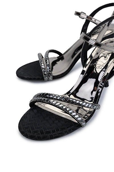 Tamer Tanca Kadın Vegan Siyah Topuklu Ayakkabı