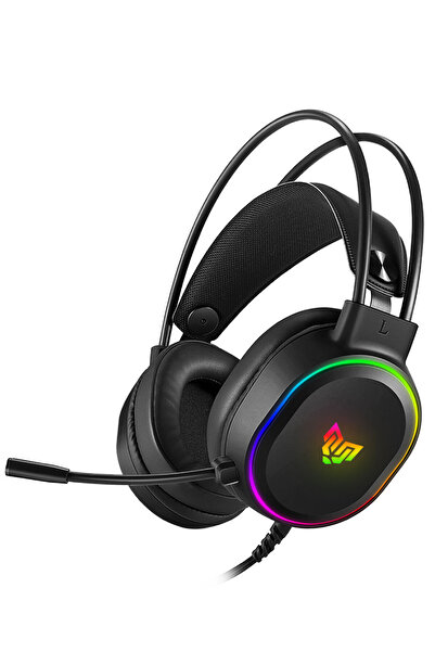 Blueforce Hopper Rgb 7.1 Usb Gaming Mikrofonlu Oyuncu Kulaklığı Siyah Usb to Type-C Çevirici Hediye