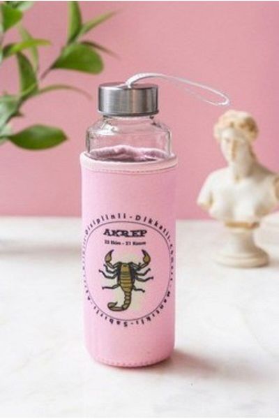 TEKNO İSTANBUL Tekno Istanbul Burç Flask with Case 400 ml Scorpion Pink -Thn74770