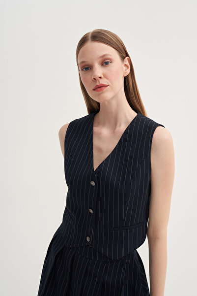 Jorbinol V Yaka Çizgili Yelek