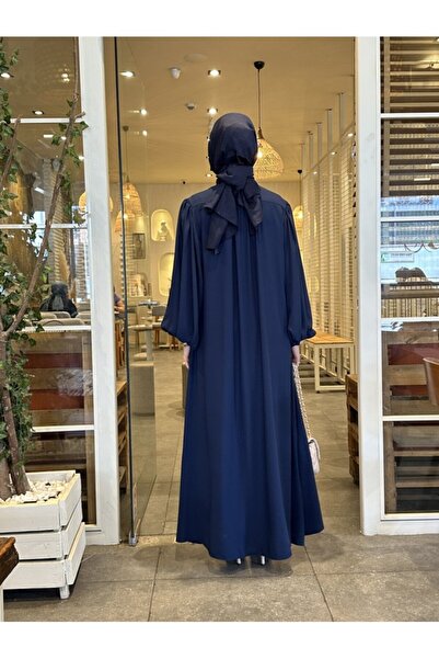 NS Moda Hijab Premium Abaya Navy Blue Model-536