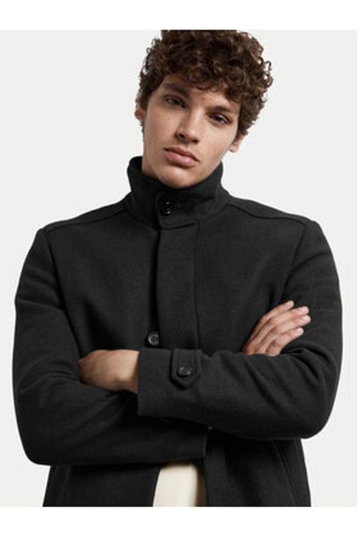 Selected Homme Palton din lână pentru bărbați selected homme 16094322 negru