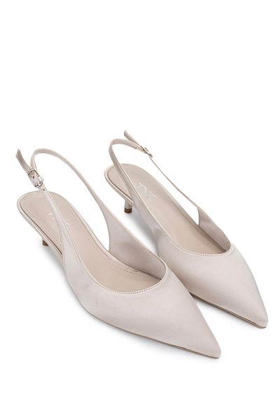 Tamer Tanca Women's Vegan Beige Heeled Shoes