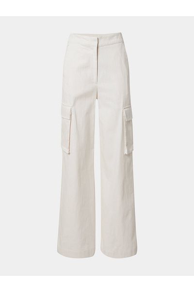 EDITED Women's Fabric Trousers EDT7374001 White
