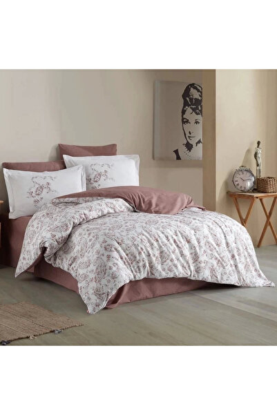 lowell home Hobby Double Ranforce Duvet Cover Set Calvina Brown