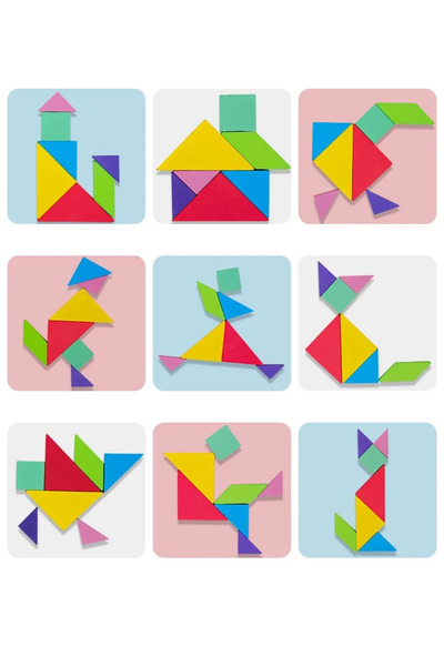 sallma Magnetic Tangram Book, Montessori