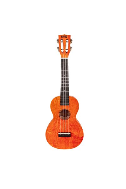 Mahalo Ml2os Set Ukulele Concert, Finisaj Portocaliu Orange Sunset, 3 Pene, Husa