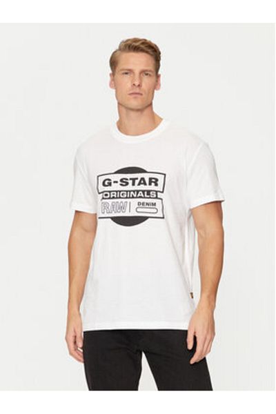 G-STAR RAW Tricou G-Star Raw pentru bărbați D25443-110 Alb