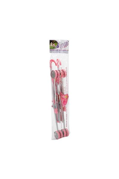LiderGlobal 13001 Folding Metal Walking Stick Toy Stroller Strawberry Patterned