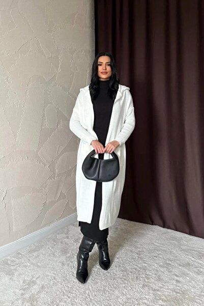 Leina Back Printed Cardigan - White