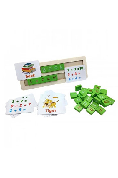sallma Joc educativ multifuncțional alfanumeric din lemn, Montessori