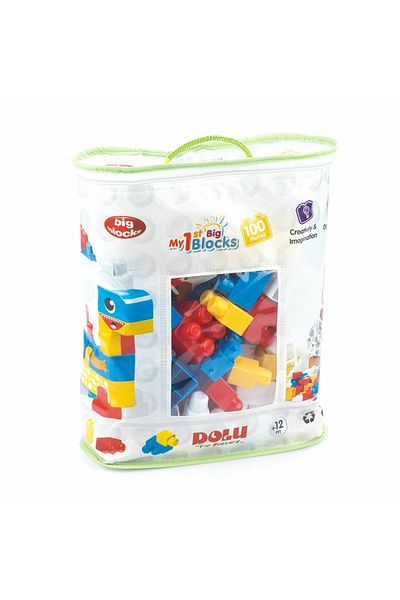 Angoravi 5020 Toy Printed Big Blocks in Bag 100 Pieces