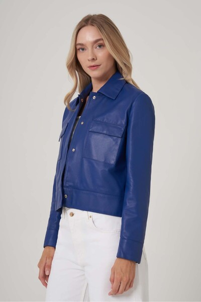 UTOPIAN Çıtçıtlı Deri Mont