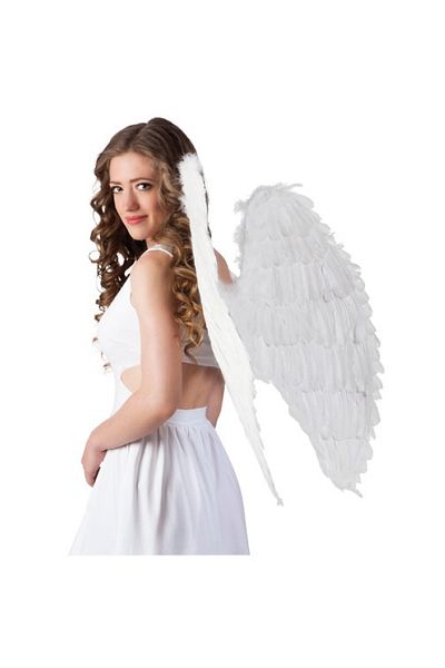 Findit White Colored Large Size Angel Wing 55X80 cm (2818)