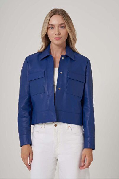 UTOPIAN Çıtçıtlı Deri Mont