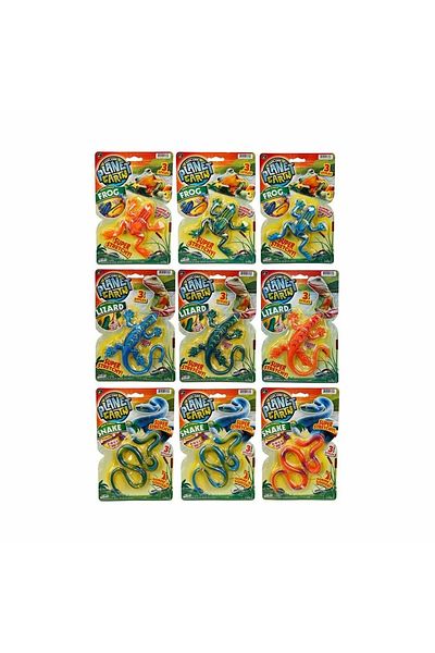LiderGlobal Jaru Planet Earth Flexible Animals Frog - Snake - Caterpillar - 1 piece in stock will be sent.