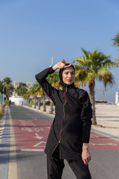 ALFASA Tasseled Hijab Swimsuit