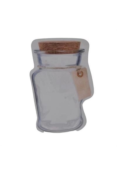 storeks Jar Appearance Ziplock Bag with Snap Fasteners and Practical Bag 4 Pieces