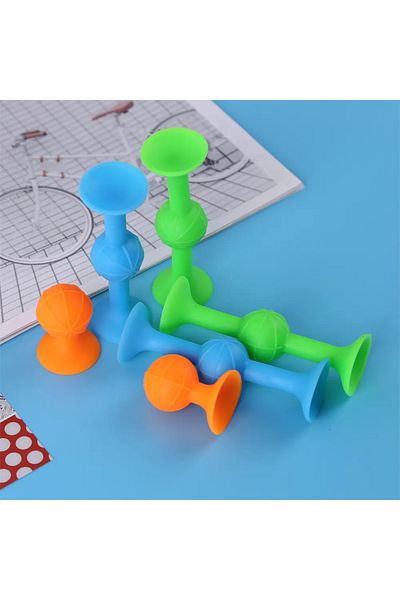 OEM Sibelly building set with silicone suction cups, 8 pieces
