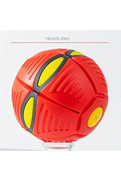 sallma Transformable flying ball that becomes a Frisbee disc, Red