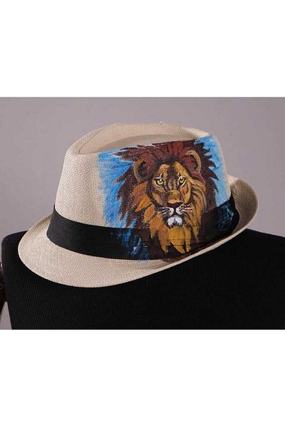 Do Tebe Καλοκαιρινό χειροποίητο καπέλο Fedora από ψάθινο ανεμιστήρα Προσαρμοσμένο σχέδιο