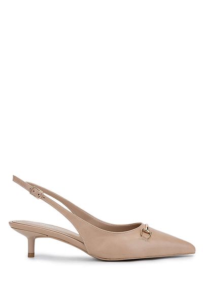 Tamer Tanca Women's Vegan Beige Heeled Shoes
