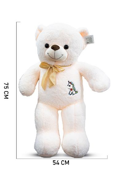 rexa Plush Teddy Bear with Unicorn Embroidery & Ribbon – 75cm x 54cm