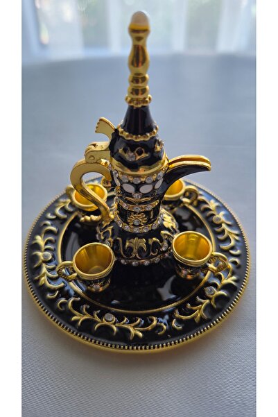 Land of Souvenir Metal Mıknatıslı Alaaddin Fincanlı İbrik Set
