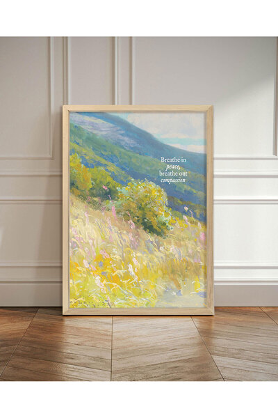 Vetro Design Αφίσα με κορνίζα με ηρεμία και φιλικότητα