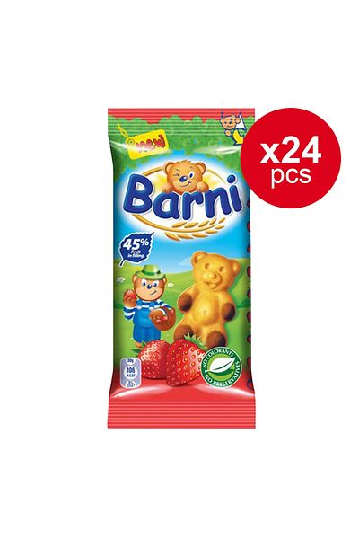 Barni Brioșă cu căpșuni 30g x 24 buc