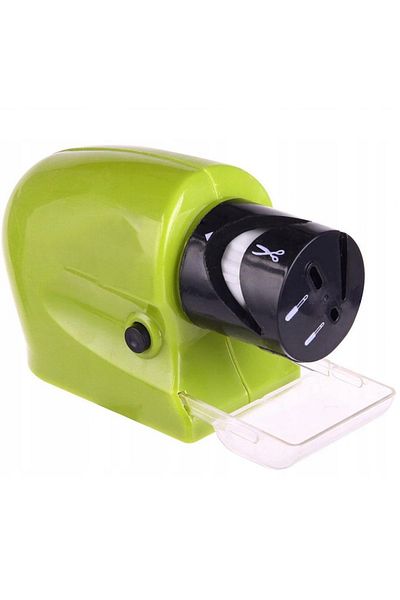 zola Electric knife/scissor/screwdriver sharpener, removable head, 14.5x6x8 cm, green/black
